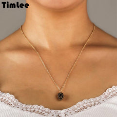 Timlee N031 New Simple Popular Pine Nut Plant Specimen Pendant Necklace Fashion Jewelry Wholesale