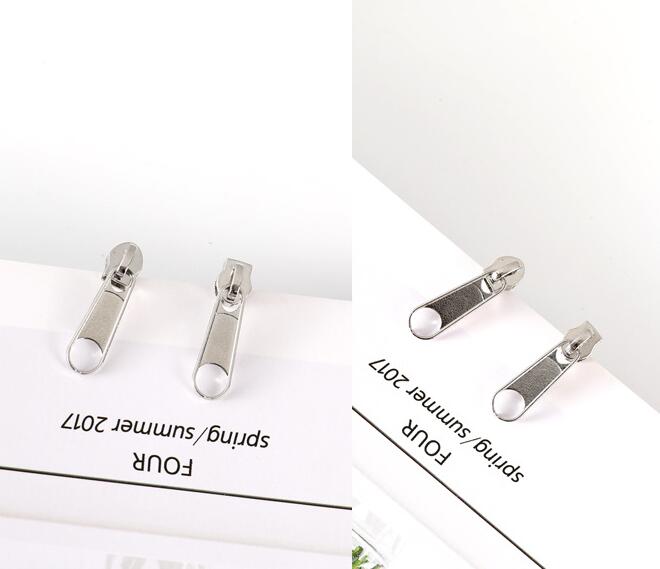 Dangler Eardrop Pendant Simple Zipper