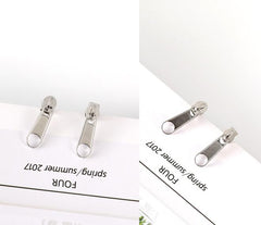 Dangler Eardrop Pendant Simple Zipper