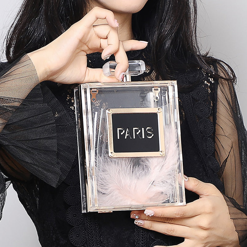 Parfum Bottle-Shaped Evening Clutch