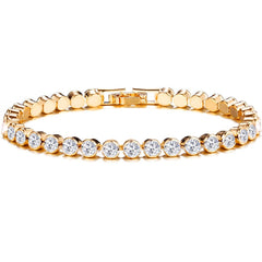 Luxury Crystal Roman Chain Bracelets Bangles