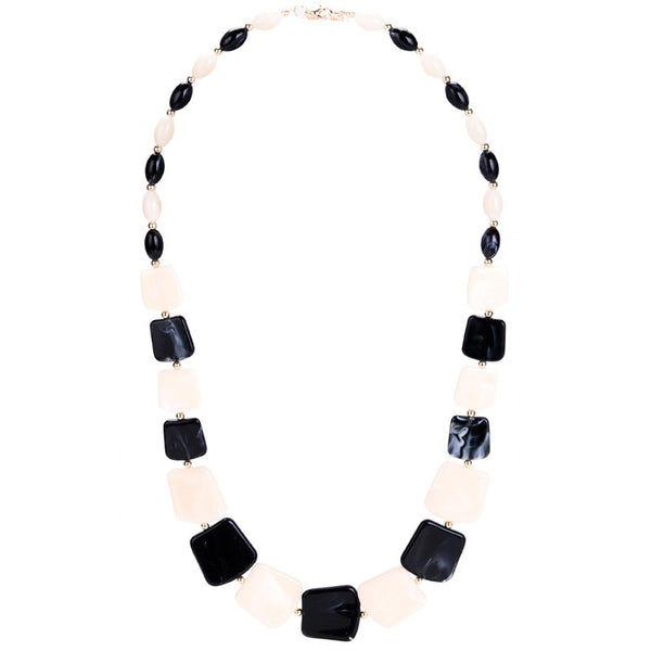 Maribel Geometric Bead Pendant Necklace