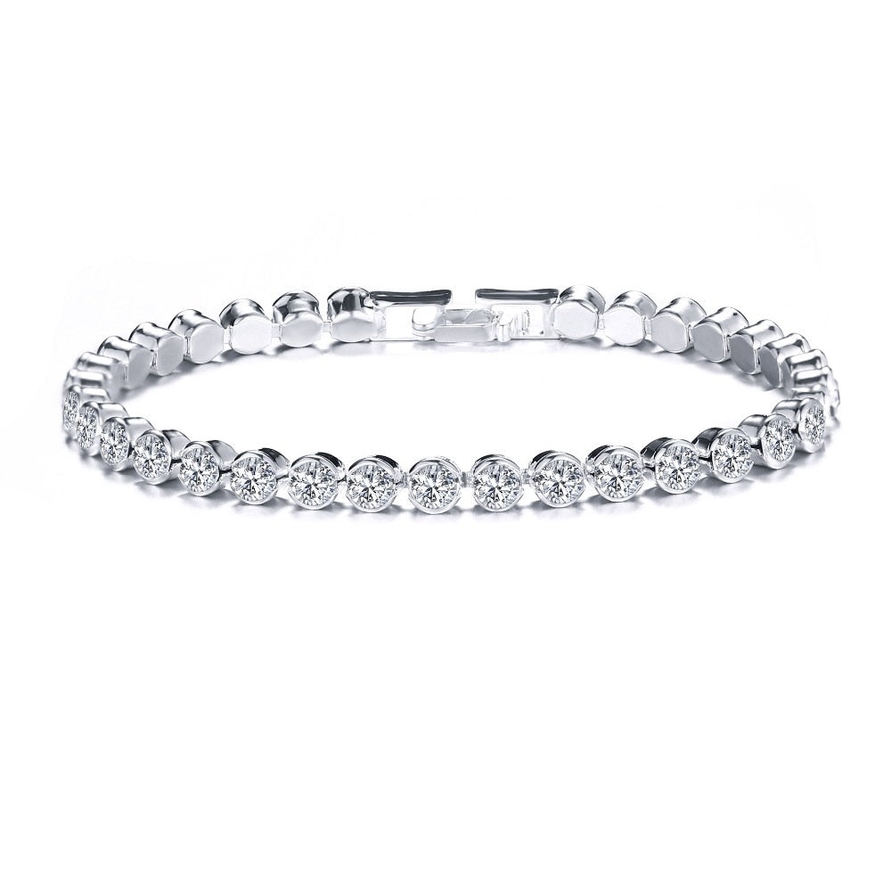 Luxury Crystal Roman Chain Bracelets Bangles