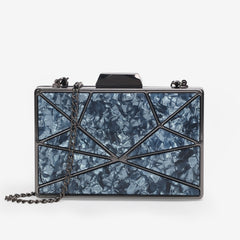 Acrylic Box Geometric  Evening Clutch