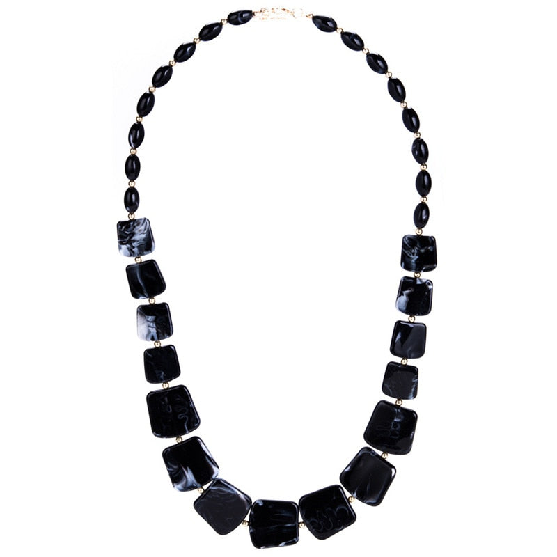 Maribel Geometric Bead Pendant Necklace