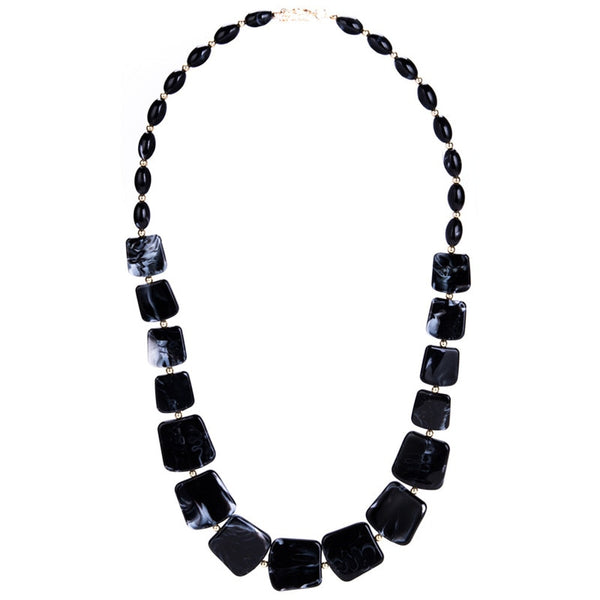 Maribel Geometric Bead Pendant Necklace