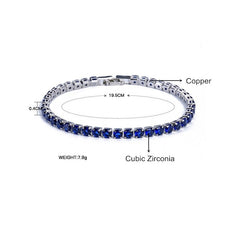 Cubic Zirconia Iced Out Chain Crystal Bracelet