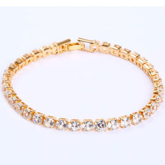 Cubic Zirconia Iced Out Chain Crystal Bracelet