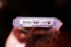 Diamond Crystal Cute Pearl Perfume Bottle Shaped Chain Handbag Case Cover for iPhone