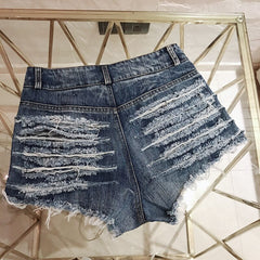 women Sexy ripped holes casual Mini Short Jeans Booty Shorts Cute Bikini Denim Shorts Hot thong Club Party Bikini Bottom Shorts