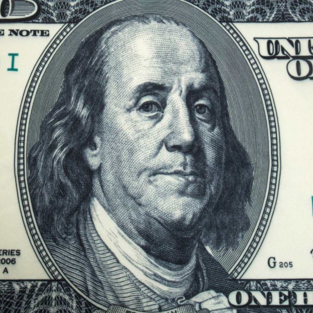 100-Dollar Bill Print Shower Bath Towel