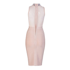 2022 Winter New Fashion Women&#39;s Bandage Dress Sexy Black Sleeveless Luxury Diamond Bodycon Dress Club Evening Party Vestidos