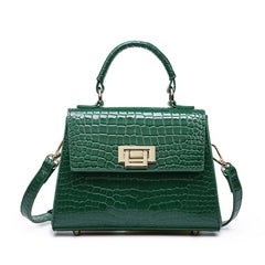 Crocodile Bag Elegant Small Purse Handbag with Long Adjustable Shoulder Strap