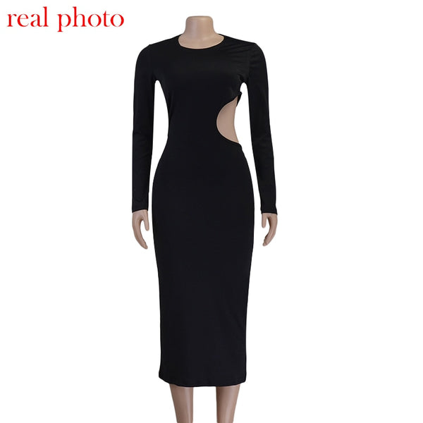 Vesper Cutout Round-Neck Maxi Dress
