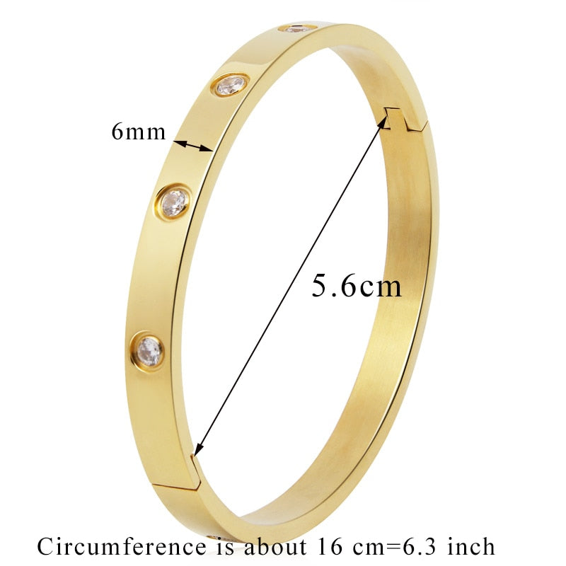Ysolde Stainless Steel Open Bangle Collection