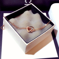 Shine Zircon Buckle Bracelet