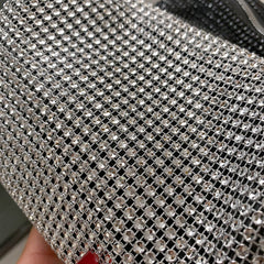 Rhinestone Crossbody Bag Shiny Chain Evening Clutch Shoulder Pouch