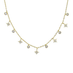 Star Charm Choker Necklace