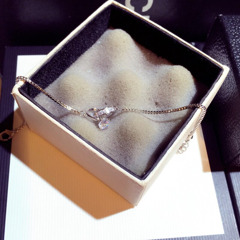 Shine Zircon Buckle Bracelet