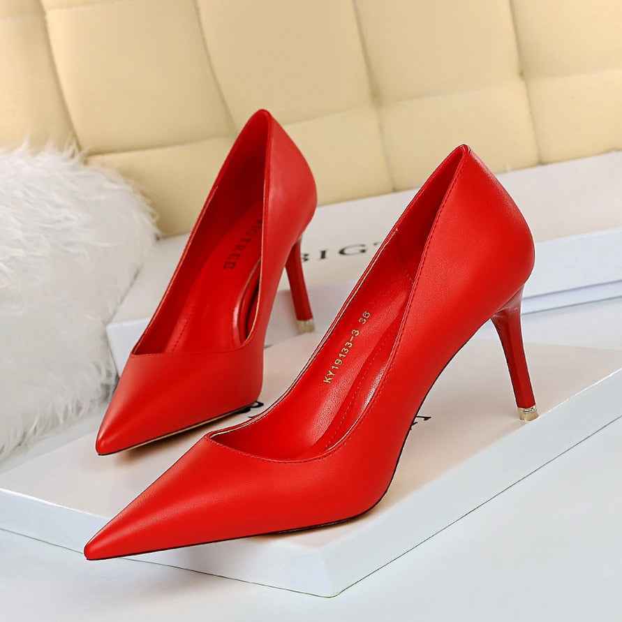Brigitte Colorblock Pointed Stiletto Pumps