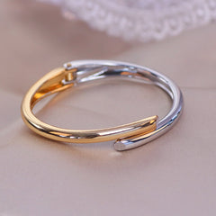 Trendy Geometry Round Bracelets &amp; Bangles For Women Charm Crystal Cuff Bracelet Rose Gold Color Bangles Female Jewelry Accessory