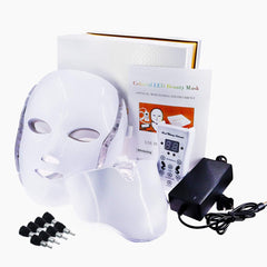 7 Colors Light LED Facial Mask with Neck Face Care Treatment Beauty