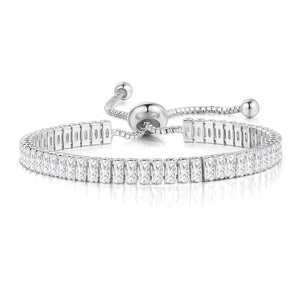 Noire Black Crystal Adjustable Bangle Collection