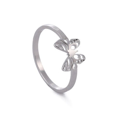 Skyrim Stainless Steel Cutout Butterfly Rings Women Minimalist Ring Female Jewelry Party Birthday Wedding Gifts Wholesale 2023