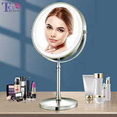 Gold Makeup Mirror With Light USB Charging