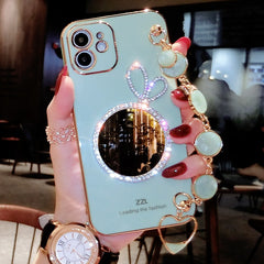 Bracelet Wristband Makeup Mirror Soft Case For Iphone