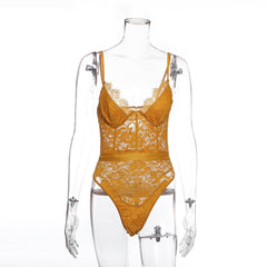 Mesh Sheer Lace Bodysuit