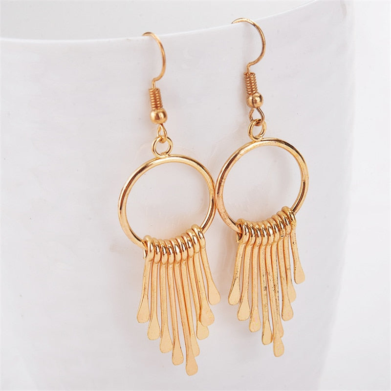 Valencia Geometric Tassel Jewelry Set