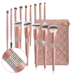 Diamond Makeup Brushes Set
