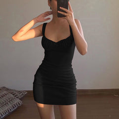 Lola Deep V Sexy Dress Women’ s Sleeveless Sheath Dress
