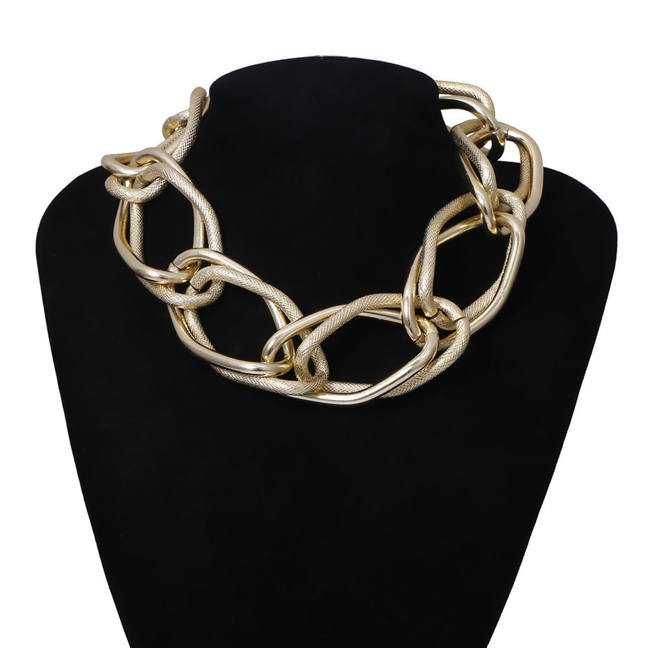 Roxana Multi-Layer Chunky Chain Choker Collection