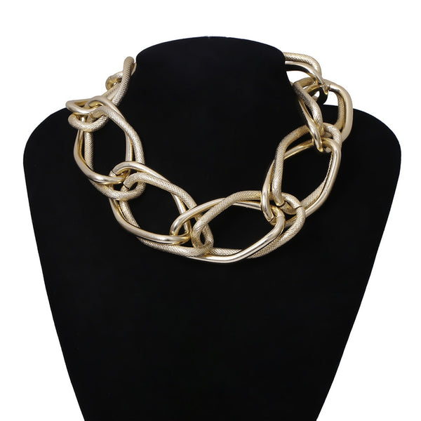 Roxana Multi-Layer Chunky Chain Choker Collection