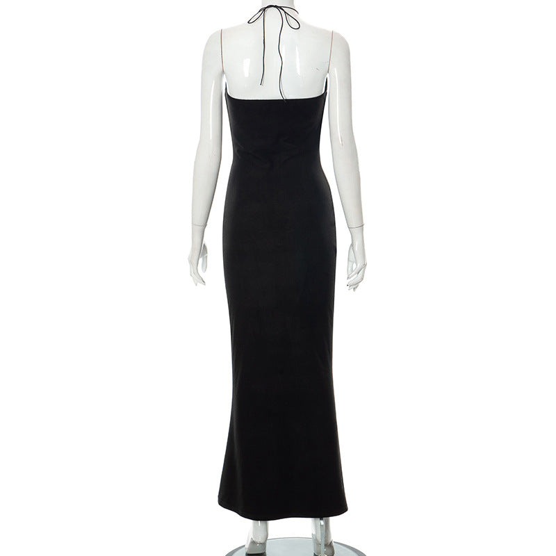 Vivian Midnight Halo Cutout Maxi Dress