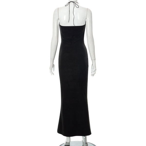 Vivian Midnight Halo Cutout Maxi Dress