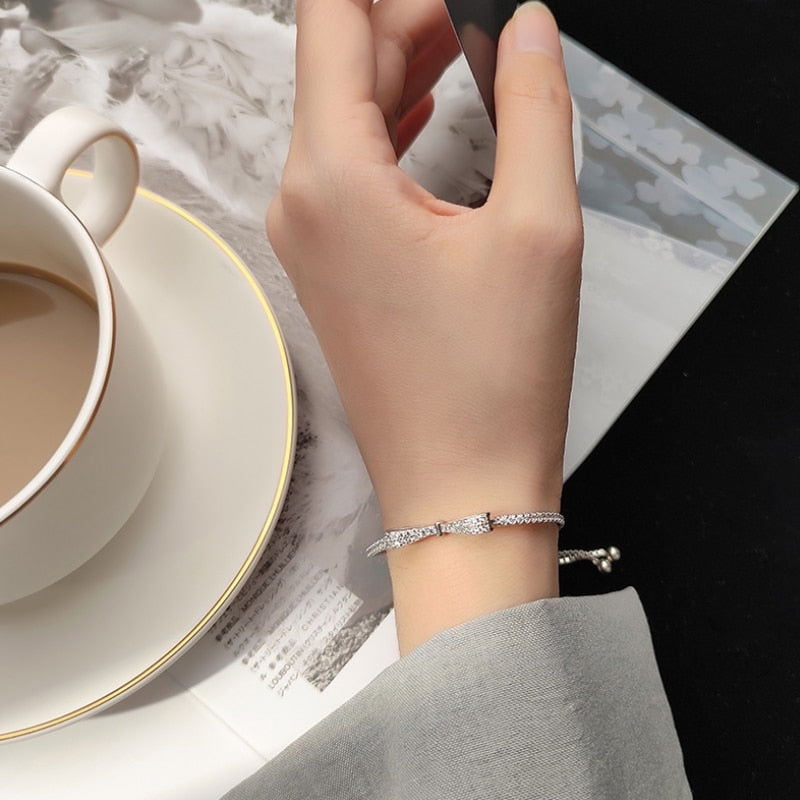 Sterling Silver Bowknot Bracelet Secondary image