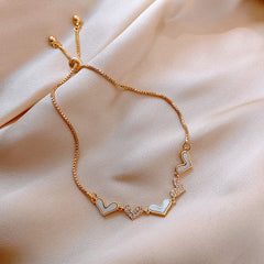 Crystal  Cubic Zirconia Pendant Bracelet