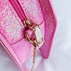 Fashion Sequins Women&#39;s Crossbody Bags Funny PU Leather  Cute Shoulder Bags Creation Chain Messenger Bag Handbags