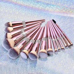 Diamond Makeup Brushes Set