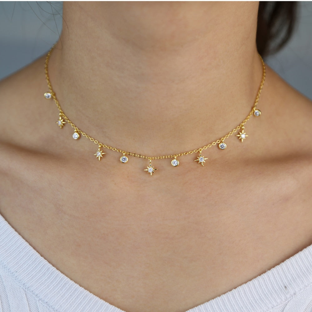 Star Charm Choker Necklace Main image