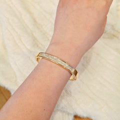 Elegant Classic Crystal Cuff Bangles Bracelets