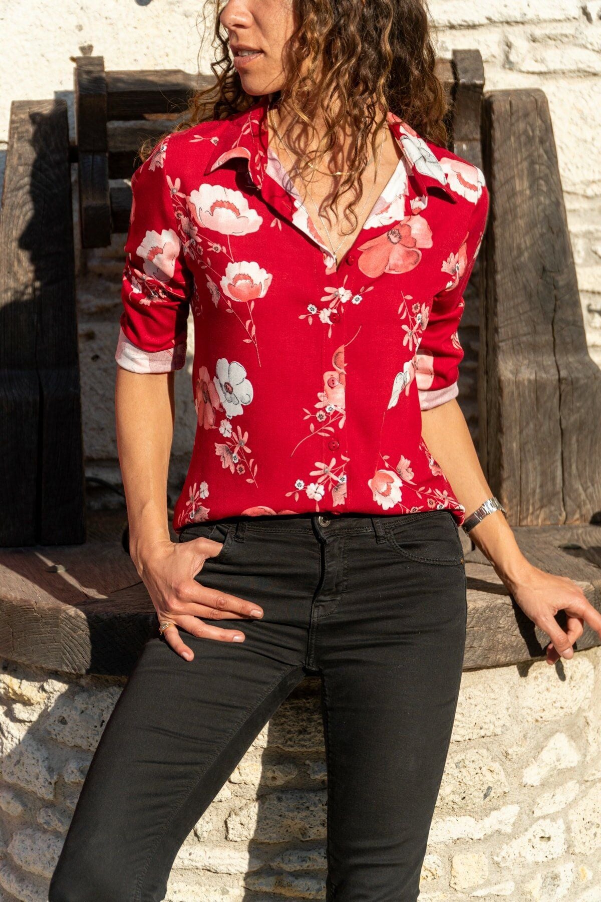 Spring New Floral Print Shirt Tops Ladies Fashion Turn-down Collar Long Sleeve Elegant Office Work Blouse Women Oversized 2022
