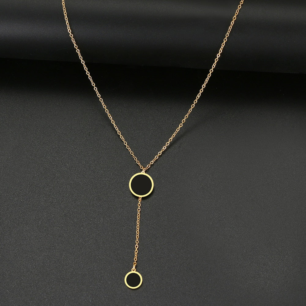 Round Minimalist Light Luxury Necklace