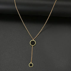 Round Minimalist Light Luxury Necklace