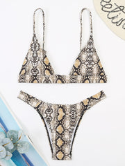 2022 New Sexy Leopard Print Bikini Low Waist Swimwear Women Swimsuit Female Brazilian Bikini Set Bathers Bathing Suits Beachwear