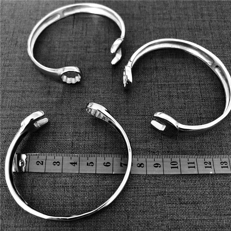 Torque Stainless Steel Wrench Bangle