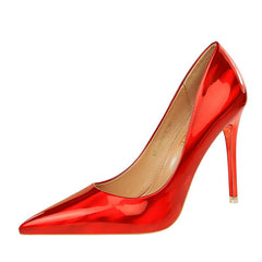 Valentine Pumps Luxury Glossy Stiletto Fetish Shoes